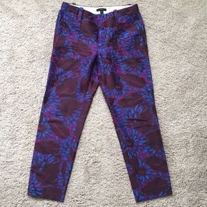 J. Crew floral cropped pants